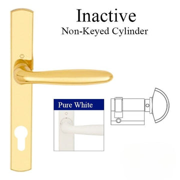 HOPPE Multipoint Lock Handleset - M151/216 VERONA CONTEMPORARY INACTIVE-Pure White ,2131127